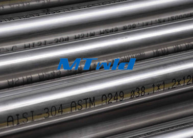L'acier inoxydable d'échangeur de chaleur a soudé la tuyauterie ASTM A270/A249 pour Papermarking