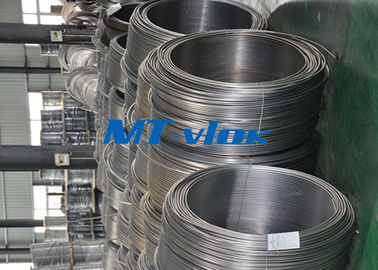 S31600 / S31603 9.53mm Seamless Stainless Steel  Coiled Tubing Super Long